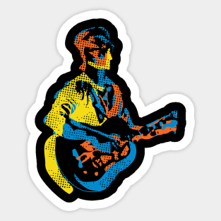 The Pop Art Guitarist Sticker
